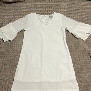 Mini white dress
